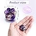 DOPENSPI Cat Paw Worry Stone for Anxiety Crystals, Hand Carved Cat Paw Amethyst Crystals Decorative Natural Stone Meditation Reiki Palm Stones Meditation Crystal for Relief Anxiety