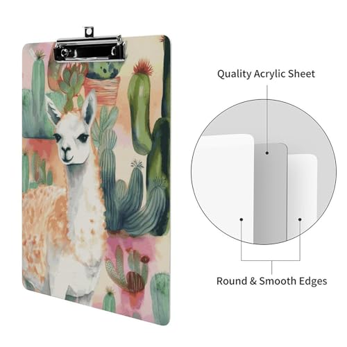 Porte-bloc acrylique A4 anti-feuilles volantes rigide et portable