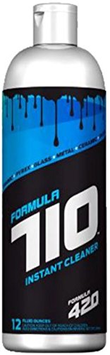 Instant Cleaner 710 by Formula 420 | Glass Cleaner | Cleaner Pack | Safe on Glass, Metal, Ceramic, and Pyrex | Cleaner - Assorted Sizes (12 oz - Single)