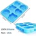 X-Haibei Love Heart Peace Sign Soap Bar Mold Cake Jello Supplies Silicone Pan 6-Cavity 3oz per Cell