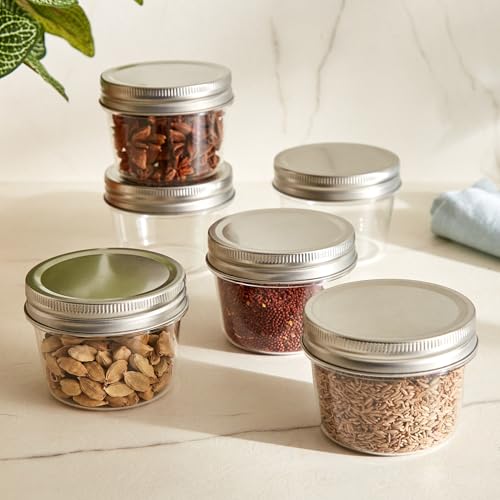 Image of Home Centre Garnet Crystal Set of 6 PET Storage Jars - 115ml