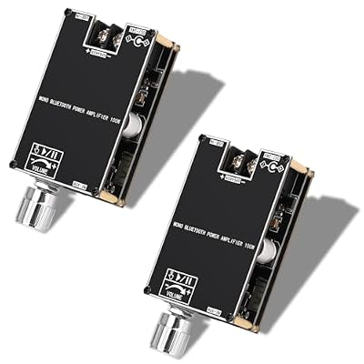 Daakro 2PCS ZK-1001B Bluetooth Amplifier Board,100W Mono Channel Amp Board with TWS Pairing Function,DC 7-24V, Bluetooth/USB/AUX Input, Audio Amp Board for Home DIY Wireless Speakers, Password Free
