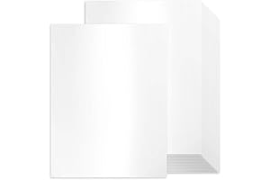 Goefun 100 Sheets White Shimmer Cardstock 8.5 x 11 Certificate Paper