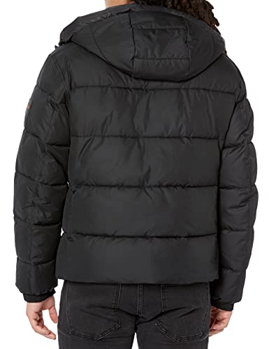 Boss Men's Big Puffer Techno Jacket, Black Oil, 44R #TOP1