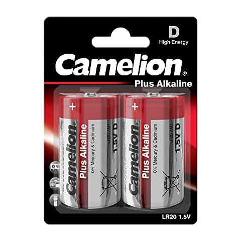Camelion LR20 D Mono Plus Alkaline Batteries Cover