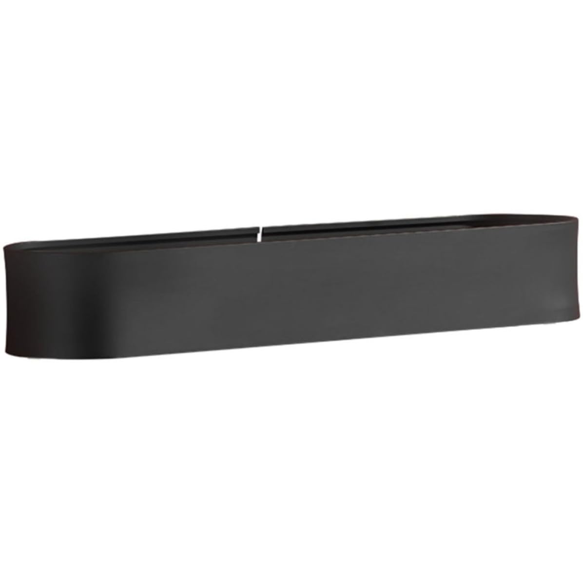 Étagère murale cuisine et salle de bain Yardwe en aluminium noir adhésif
