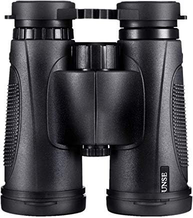 QUNSE Binoculars for Adults Kids, 10x42 Lightweight Waterproof Compact Binoculars with Low Light Night Vision, BAK4 Prism FMC Lens HD Clear View for Bird Watching, Hunting, Travel