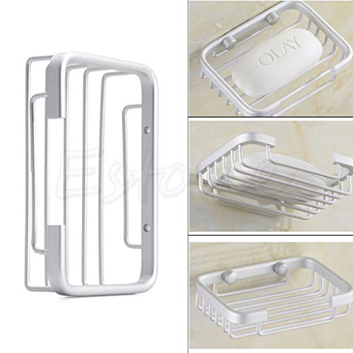 Nabian Soap Case Soap Dish Storage Holder, Soap Dish For Bathroom Shower Soap Holder, Aluminum Space Wall Mounted Soap Holder Basket #TOP3