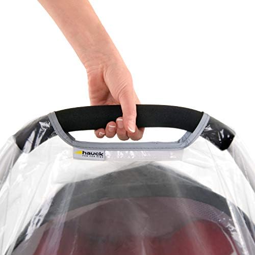 Hauck Universal Rain Cover for Infant Car Seats (for ex. hauck Zero Plus, Comfort Fix), Good Air Circulation, With Handle Opening - Transparent