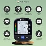 Wrist Blood Pressure Monitor for Home Use — Automatic Digital BP Machine with White Backlit Display, Heart Rate, 2-User 198-Reading Memory, Adjustable 135-195mm Wristband, Canadian Brand