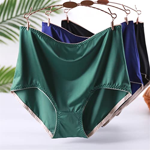 Culottes sans couture en satin lot de 3 sous-vêtements grande taille en soie glacée