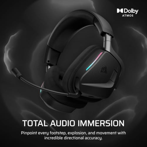 Corsair Void v2 MAX Wireless Bluetooth Gaming-Headset – Carbon – Ansicht 4