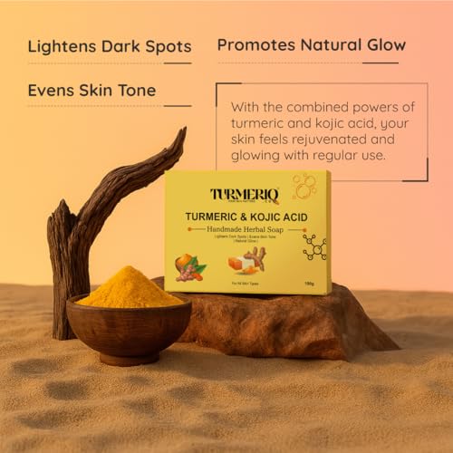 Image of Turmeric & Kojic Acid Soap for Brightening | Pack of 2 | 200g