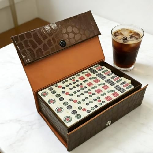 Set Mini Mahjong Ligero con Caracteres Grabados miniatura 5