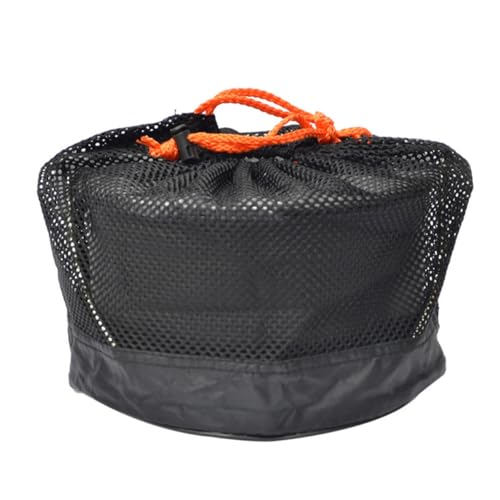 GANAZONO Olla de Camping Plegable Antiadherente de Ligera con Bolsa de Malla para Cocinar al Aire Senderismo y Picnic