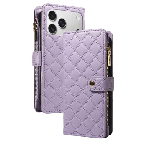Étui de téléphone multifonctionnel iPhone 17 Pro Max antichoc violet
