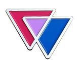 Bisexual Triangles Biangles Pink Lavender Blue Enamel Pin