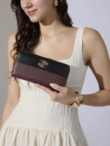 Image of Lavie Signature Women's St.Cloud Colourblock Zip Around Wallet | Gift for Women