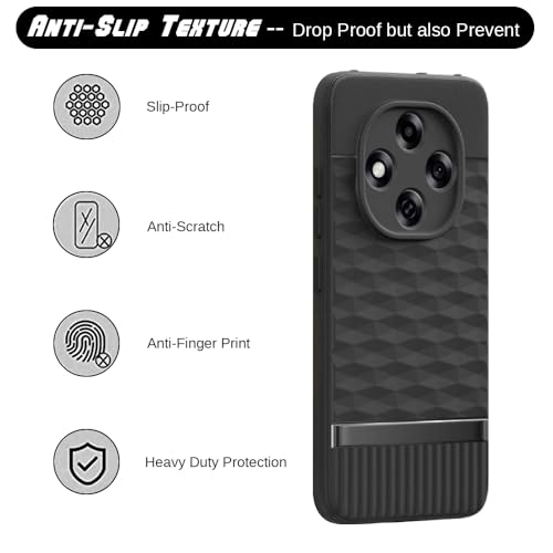 Image of Shockproof Case for Oppo F31 Pro 5G | Full Camera Protection | TPU Flexible Back Cover for Oppo F31 Pro 5G (Matte Black)