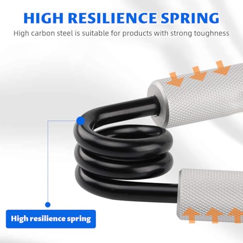 Image of Proberos Grip Strengthener 250LB, Heavy-Duty Aluminum Alloy Metal Spring Gym Hand Grip for Grip and Forearm Strength Training, Textured Anti-Slip Handles, Wrist Exercise Equipment | Boost Grip Power with Textured Anti-Slip Handles, Durable Metal Build, Everyday Gym Use