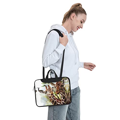 Bolso maletín para portátil con diseño Watercolor Deer Giraffe miniatura 7