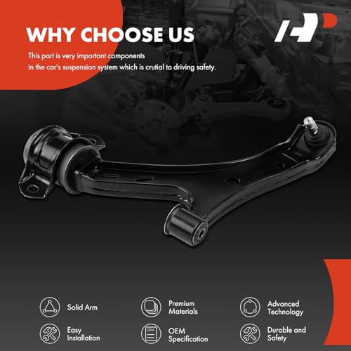 A-Premium Front Left Lower Control Arm, with Ball Joint & Bushing, Compatible with Ford Mustang 2005-2010 by A-premium - Image 5
