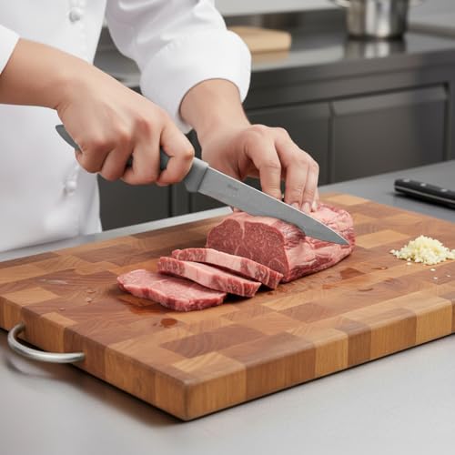 Image of SKYTONE Knife Set of 3 with Cover, Stainless Steel Knives for Kitchen| Sharp Edge Cutting Chef Knifes for Chopping Vegetables, Fruits, Multipurpose Knife, Kitchen Tools (Grey Pack of 2)