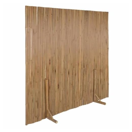 vidaXL Bambus Raumteiler 180x170 cm, Braun, Flexibler Sichtschutz für Innen- und Außenbereich, Garten- und Terrassenabtrennung, Raumtrennwand