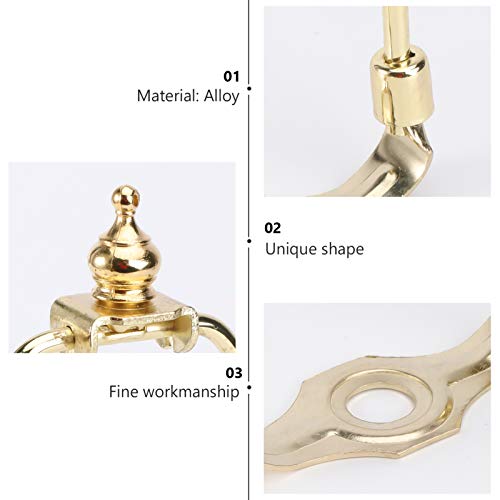 PIXNOR Lâmpada Titular Harpa 6 Polegadas Chifre Quadro Suporte Abajur de Metal para Serviço de Mesa