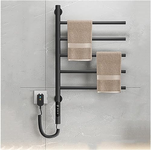 Chauffe-serviettes électrique rotatif avec minuterie intégrée