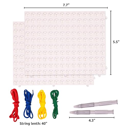 SPARK & WOW Calm Down Threading Boards | Set of 2 | Sensory Activity Board | Autism Toys for Play Therapy | ADHD Toys for Sensory Play - Image 3