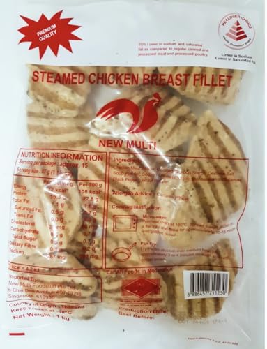New Multi Steamed Chicken Breast Fillet (Healthier Choice) 1kg - Frozen