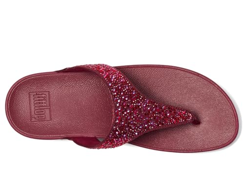 Image of FitFlop womens Lulu Crystal-mix Toe-post Sandals