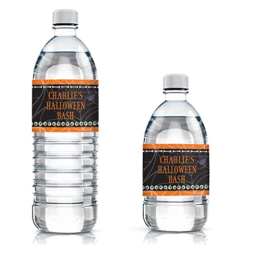 Personalized Halloween Water Bottle Labels - Eat Drink and Be Scary - 24  Stickers