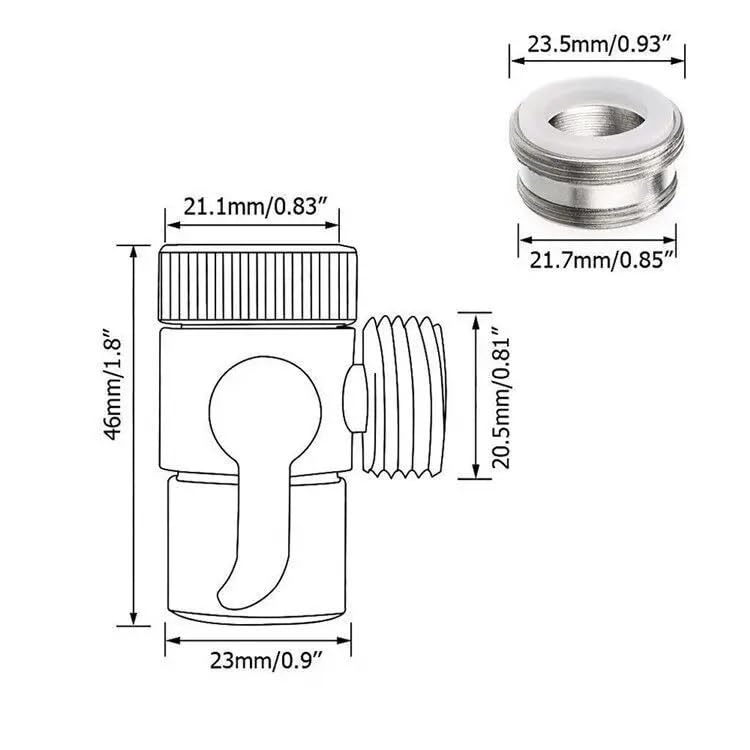 Sélecteur de jet pour robinet d'évier évitant les fuites de douche - 3