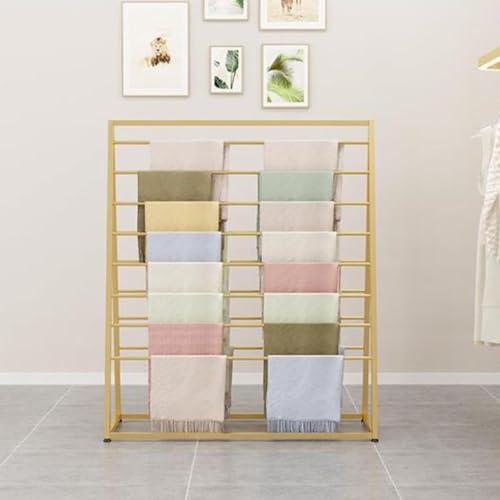 Étagère de rangement suspendue en métal pour draps et linges de maison avec finition soignée