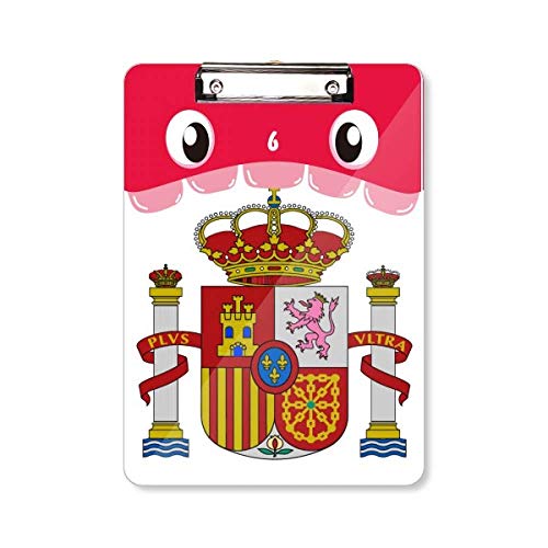 Porte-bloc A4 Espagne et blason national Europe aux finitions soignées pour professionnels
