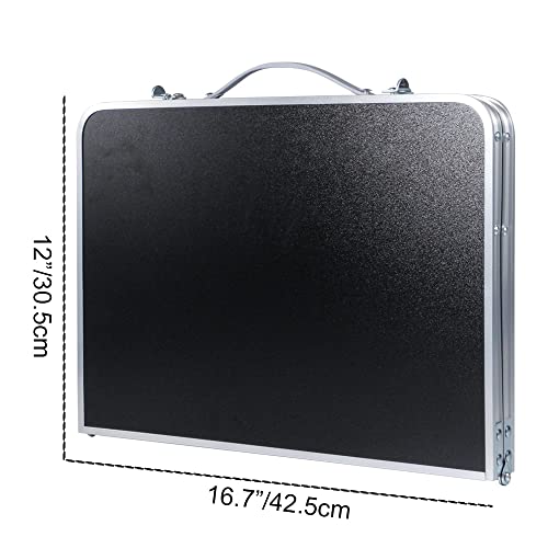 Sivya Foldable Laptop Table Lapdesk, Breakfast Bed Serving Tray, Portable Mini Picnic Desk (Black) #TOP3
