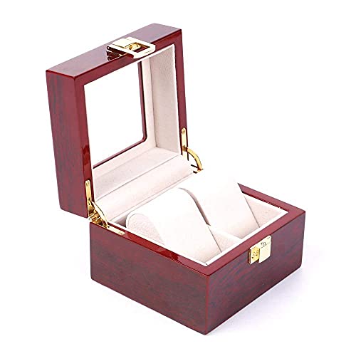Remontoir de montre automatique et boîte de rangement double couche en bois