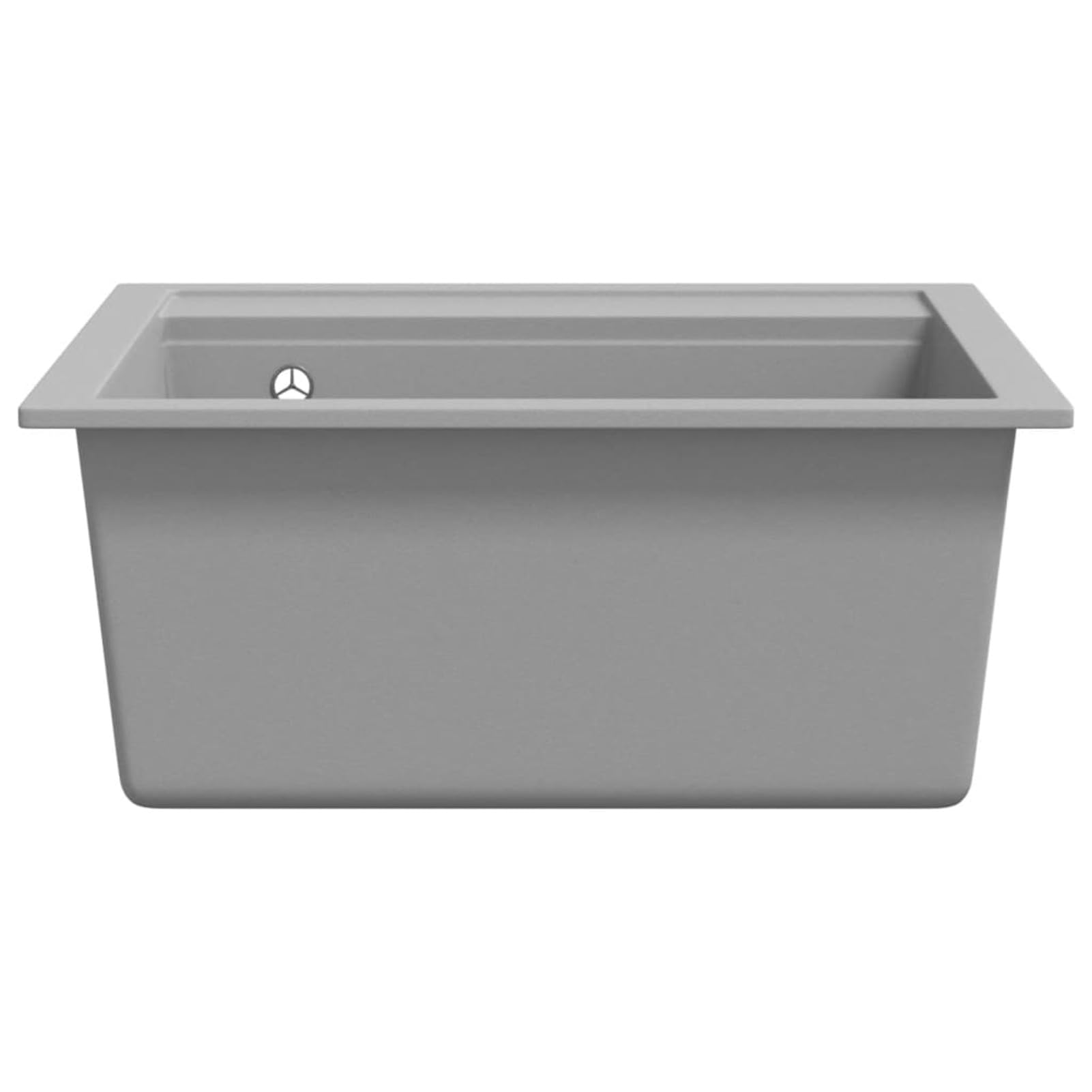 Fregadero de cocina de un seno de granito gris, ShGaxin Mueble Pila Lavadero, Pila Fregadero Cocina, Fregadero Sobre Encimera, Fregadero Baño Encimera, Picas De Cocina