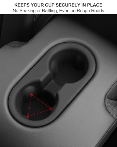 2PCS Insertos de Portavasos Tesla Model Y Juniper miniatura 3