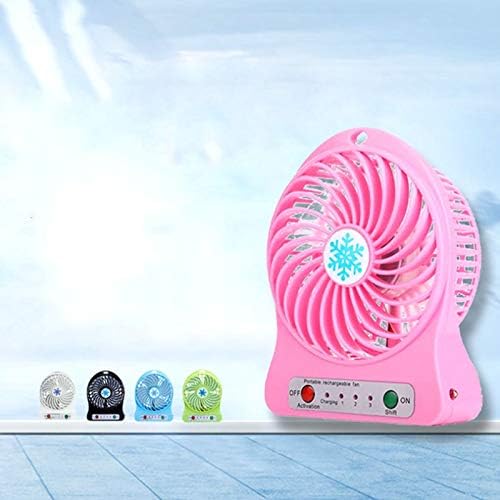 Miniatura 5 de CRAKES Mini ventilador portátil recargable mini ventilador de escritorio USB refrigeración recargable ventiladores de mano negro