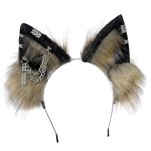Ekwikzz Punk Cat Ears Headband, Cosplay Clips BL BW by Ekwikzz - Used condition - US$18.99