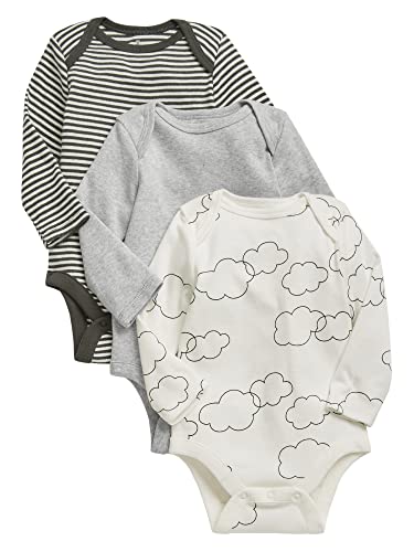 GAP Baby 3-pack Long Sleeve Bodysuit