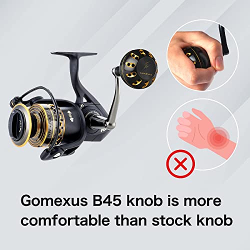Gomexus Power Knob Compatible For Shimano Stradic Fk 5000 Saragosa Sw Direct Talica Tekota Speedmaster Drill Fitment Saltwater Reel Knob 45Mm Metal #TOP2