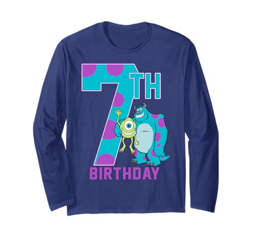 T-shirt Monsters Inc Mike Sully vêtement Disney Pixar garçon 7 ans anniversaire