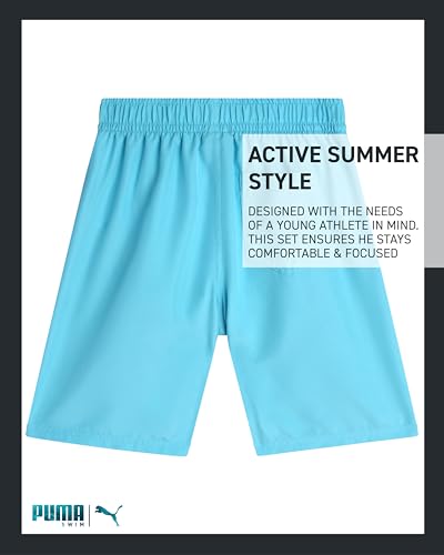 PUMA Boys Quick Dry Swim Trunks Bathing Suit with Pockets Mesh Lining - image 6