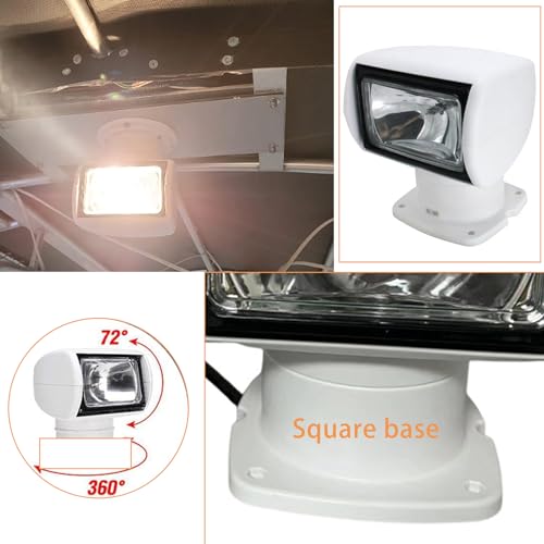 Projecteur de bateau rotatif IP67 étanche avec télécommande - 7