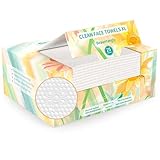 Beauntangly Disposable Face Towel, XL Facial Towelettes Soft Thick Absorbent, Lint-Free Biodegradable Makeup Remover Dry Wipes for Skin Care Washing Drying Nursing Camping Travel Essentials, 25 Ct
