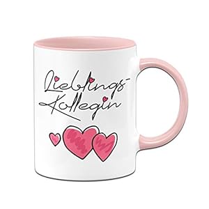 Tasse mit Spruch Lieblingskollegin – Bürotasse, Geschenk für die Beste Kollegin der Welt, Arbeitskollegin – Tassen mit…